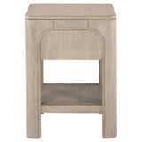 Flores - 1 Drawer Nightstand With Dual USB Ports - Mango Color
