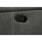 Forrest - Motion Reclining Sofa Comfort With Elegant Tufting And Wide Track Arms - Gray