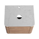 Wall Mounted Bathroom Vanity With Soft Close Door, Excluding Sink