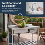 Freestanding Utility Sink With Accents