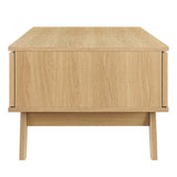 43 Inch Organic Rattan Sliding Door Coffee Table - Coffee Tables available at Alpine Outlets in Denver