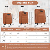 Softside Luggage Expandable Set With Duffel Bag Upright Spinner
