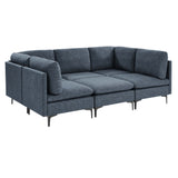 Upholstered Modular Sectional & Tall Legs