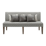 Gramercy - Upholstered Dining Settee - Dark Brown