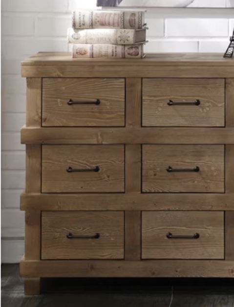 Adams - Anqtique Dresser - Brown Oak - Dressers - Alpine Outlets