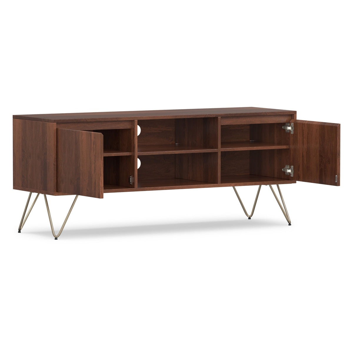 Hunter - TV Media Stand - Umber Brown Stain