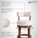 Mystic - Swivel Barstool - Brown