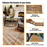 12" X 12" Interlocking Deck Tiles Checker Pattern