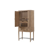 Bar Cabinet Colored - Sand - Wine Cabinets - Alpine Outlets