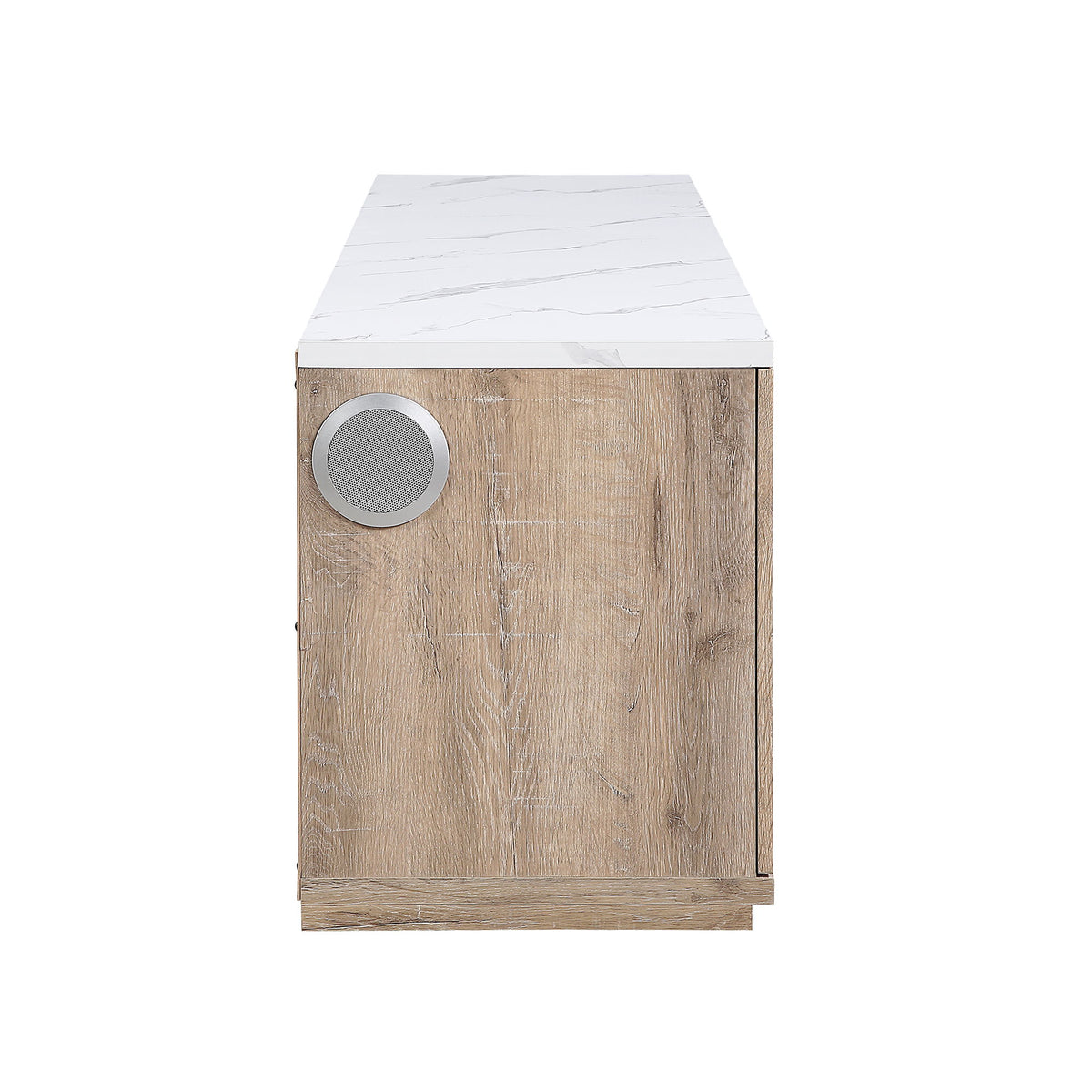Mason - Entertainment Unit With Bluetooth Speaker And LED Lighting - Natural