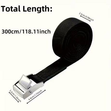 9.84ft Adjustable Tie Down Cam Buckle Straps