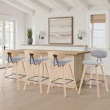 Fox - Swivel Bar Height Stool - Light Brown