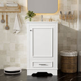 20" Bathroom Vanity With Sink, 1 Drawer, Freestanding Single Set