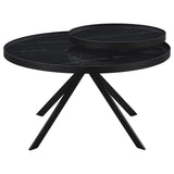 Shayne - Round Top Coffee Table With 2 Tier Design