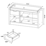 Astor - Open Shelf Storage Bench
