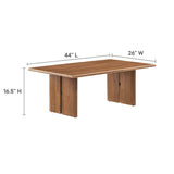 44 Inch Inviting Modern Farmhouse Mango Wood Coffee Table - Coffee Tables available at Alpine Outlets in Denver