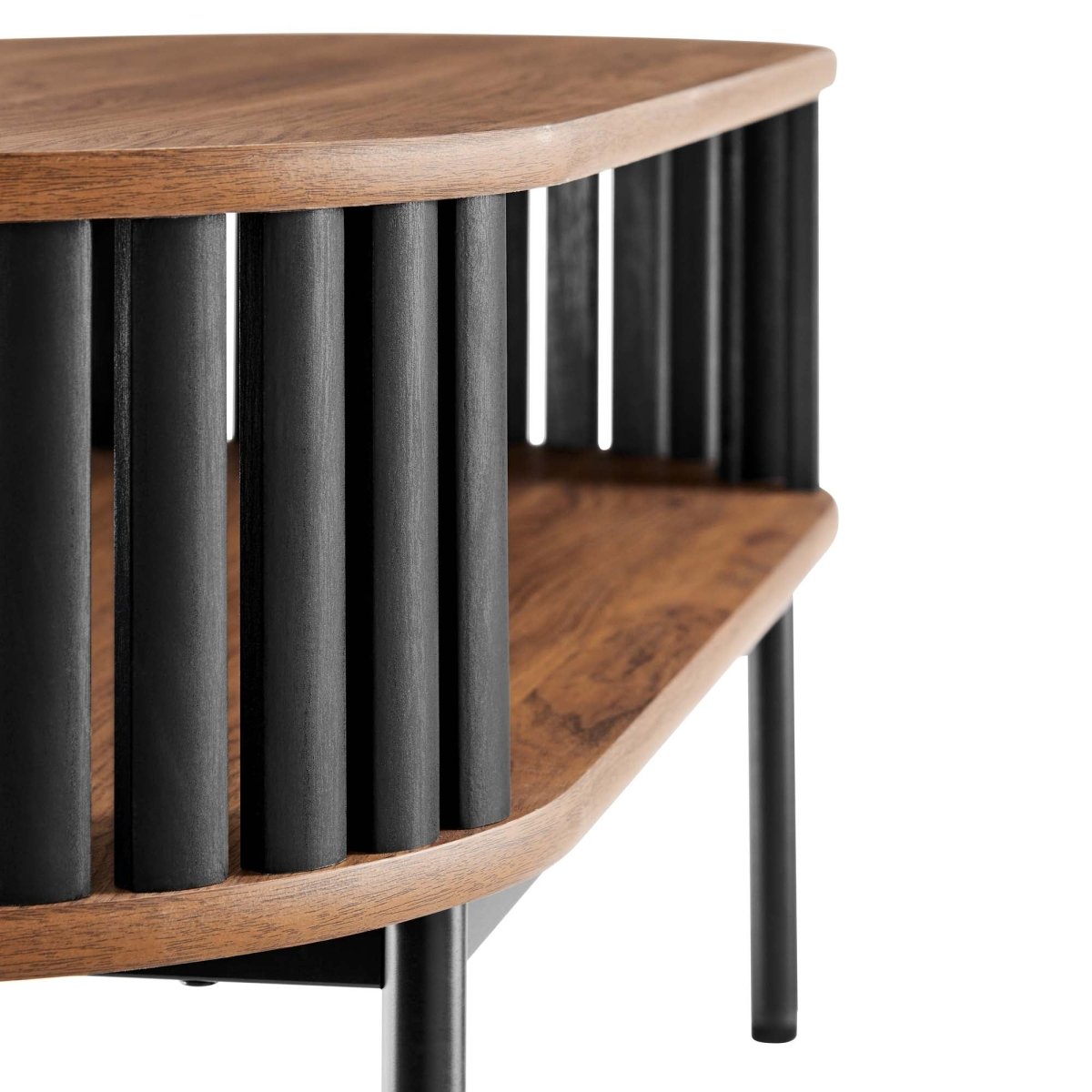 44 Inch Modern Oval Strip - Design Coffee Table - Coffee Tables available at Alpine Outlets in Denver