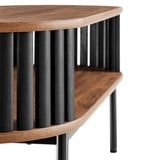 44 Inch Modern Oval Strip - Design Coffee Table - Coffee Tables available at Alpine Outlets in Denver