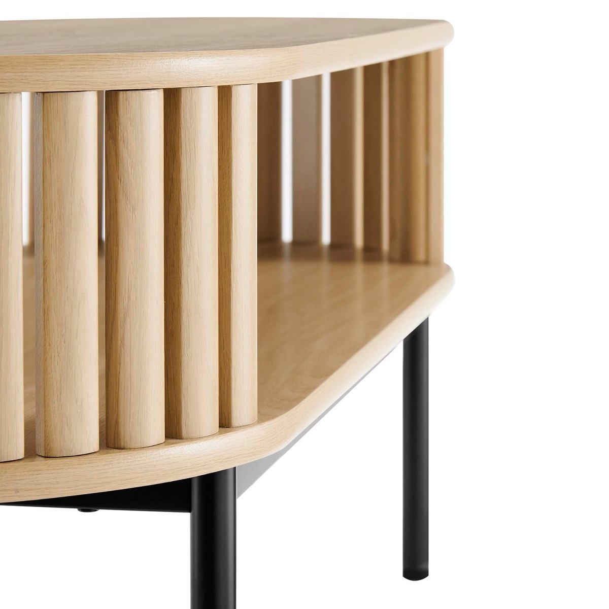44 Inch Modern Oval Strip - Design Coffee Table - Coffee Tables available at Alpine Outlets in Denver