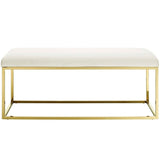 44 Inch Sleek Modern Tufted Velvet Bench - Benches available at Alpine Outlets in Denver