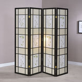 Catabella 4-Panel Floral Shoji Screen Room Divider