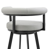 Nolagam - Swivel Bar Stool - Black Metal
