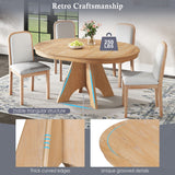 Extendable Dining Table With Sturdy Crossed Legs