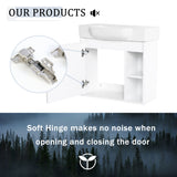 Wall Mounted Bathroom Vanity With Sink & Soft Close Door