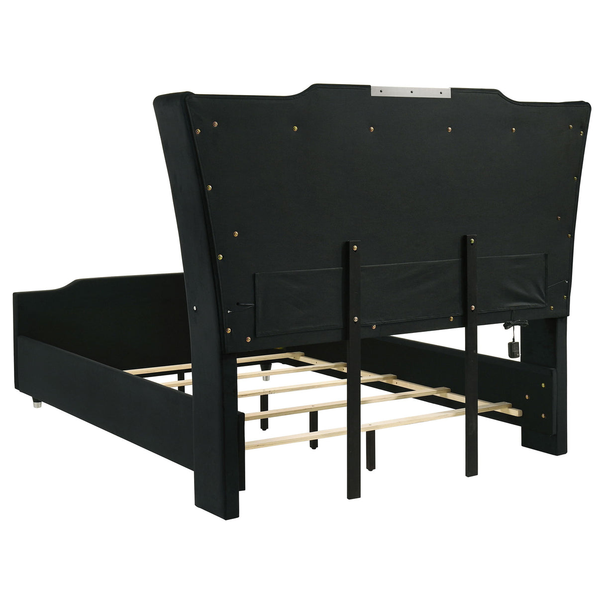 Bedroom Set With LED Lighting And Charging Nightstand