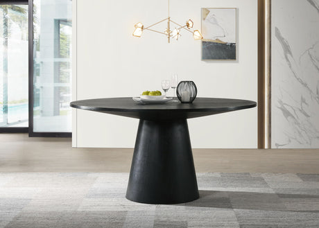 Jasper - Wide Contemporary Round Dining Table - Dining Tables - Alpine Outlets