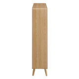 45 Inch Transmit Wood Grain Bookcase with 7 Open Shelves - Bookcases available at Alpine Outlets in Denver