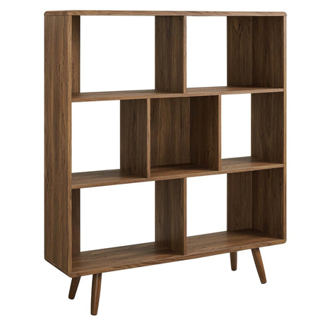 45 Inch Transmit Wood Grain Bookcase with 7 Open Shelves - Bookcases available at Alpine Outlets in Denver