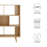 45 Inch Transmit Wood Grain Bookcase with 7 Open Shelves - Bookcases available at Alpine Outlets in Denver