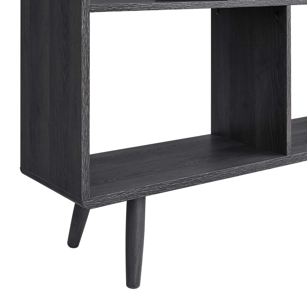 45 Inch Transmit Wood Grain Bookcase with 7 Open Shelves - Bookcases available at Alpine Outlets in Denver