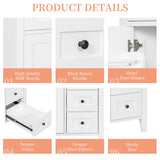 Bathroom Vanity With Sink, 3 Drawers And Adjustable Shelf