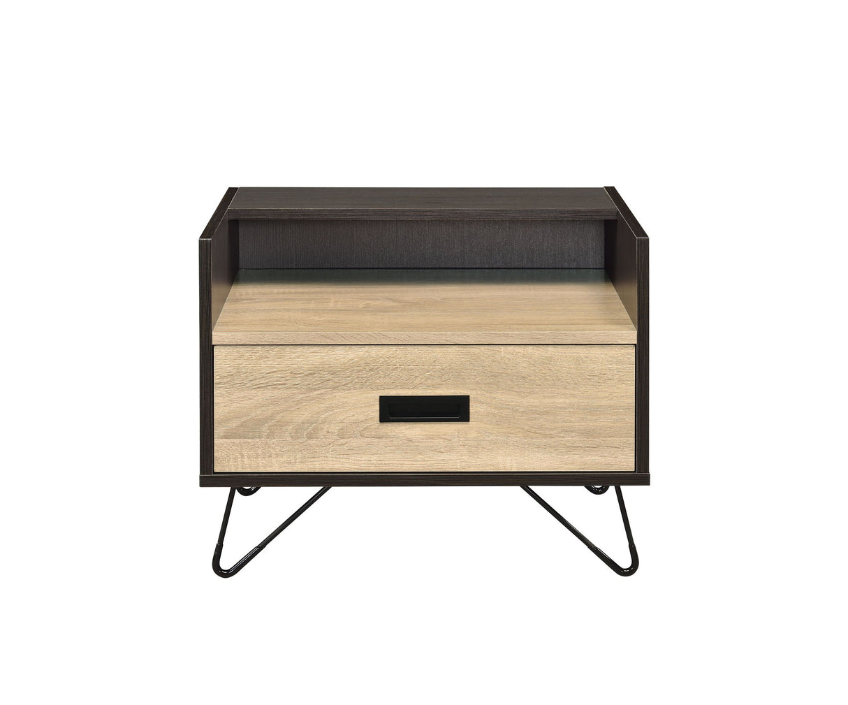 Melkree - Accent Table With Display & Utility Function - Black