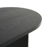 Dining Table With Curved Legs - Black