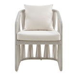 Breeze - Powder Coated Rectangle Metal Outdoor Dining Set With Cushions