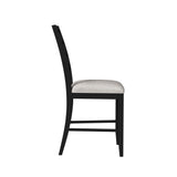 Tulane - 5 Piece Dining Set (Counter Table & 4 Counter Chairs) - Oak & Black