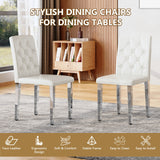 Dining Chairs With Ergonomic Buckle Backrest For Home