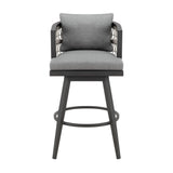 Zella - Outdoor Patio Swivel Bar Stool Set