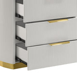 Giovanni - 5 Drawer Chest - White