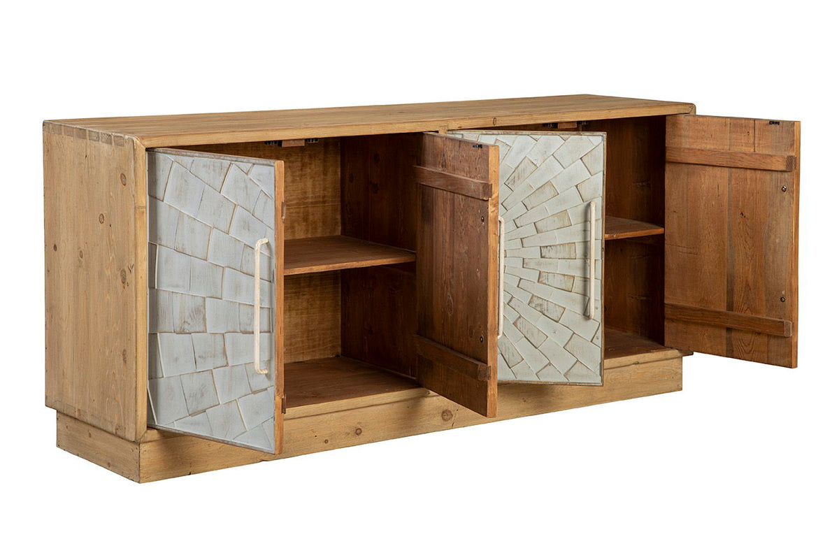 Brighton - Sideboard - Light Brown / Silver