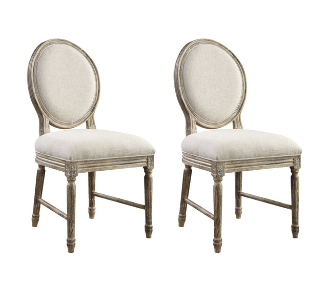 Ludin - Upholstered Dining Chairs (Set of 2) - Brown - Chair Sets - Alpine Outlets