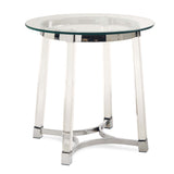 Lucinda - 24.5" End Table - Chrome