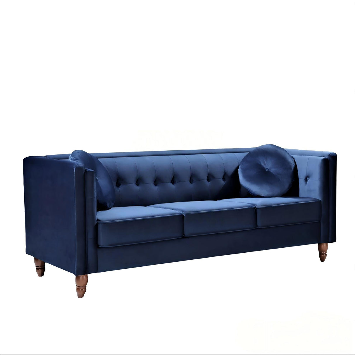 Chesterfield Sofa With Square Arms For Living Room