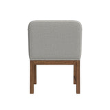 Glinda - Upholstered Fabric Dining Chair (Set of 2) - Brown / Light Gray