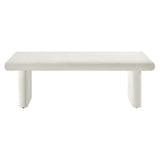 46 Inch Textured Concrete Minimalist Coffee Table - Coffee Tables available at Alpine Outlets in Denver