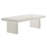 46 Inch Textured Concrete Minimalist Coffee Table - Coffee Tables available at Alpine Outlets in Denver