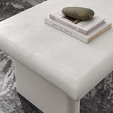 46 Inch Textured Concrete Minimalist Coffee Table - Coffee Tables available at Alpine Outlets in Denver